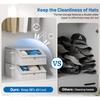 Baseball Caps Organizer Box Stackable Dustproof Storage Box Multi-Purpose Hat Storage Box for Home Organizer Use