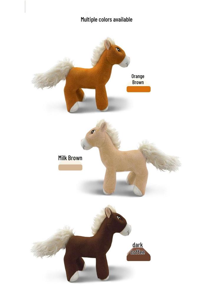 Handsome Little Horse Plush Toy: Long-Legged Foal Doll Cushion—Comfortable Cloth Doll for Children