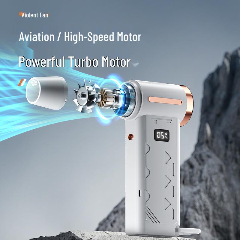 Portable Dual-Use High-Pressure Turbine Fan with Lighting