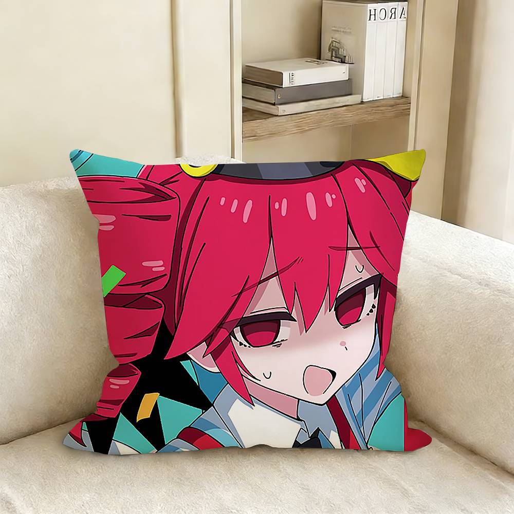 Cute Girl K-Kasane T-Teto Various Sizes Square Pillow Case For Car Home Bedchamber Decor