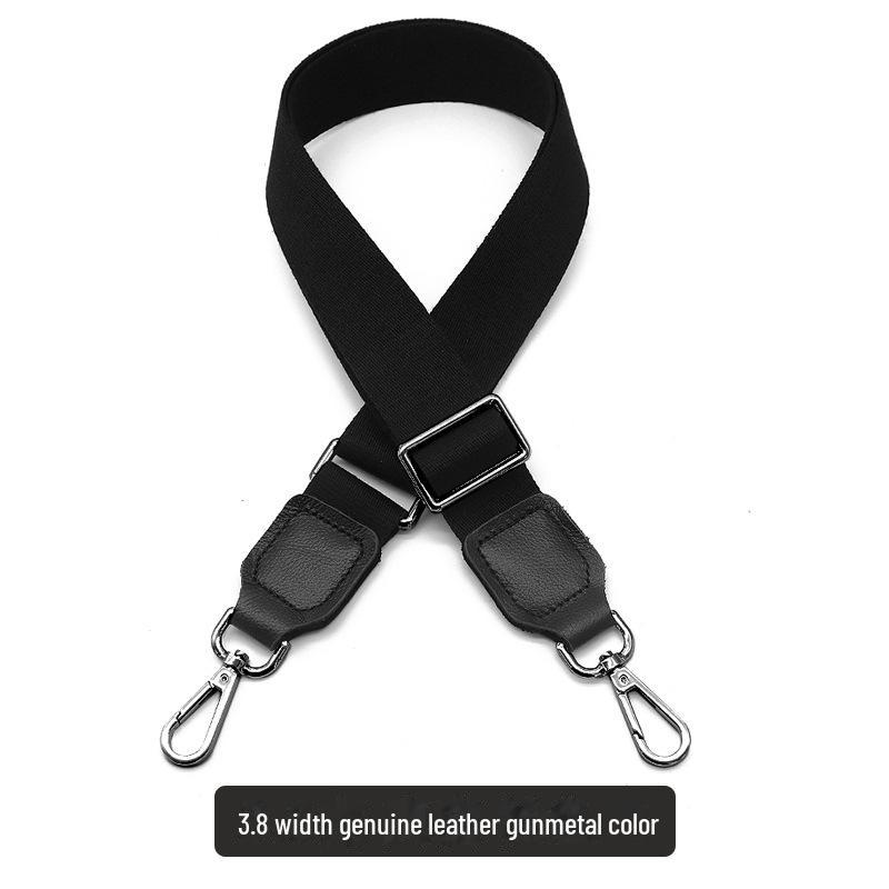 Women's Black Adjustable Crossbody Shoulder Strap Replacement - Wide Strap Accessory