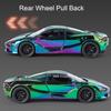 1:32 720S Senna Alloy Sports Car Diecast Model Toys with Sound Light Pull Back Doors Opened Miniature Vehices Kids Friend's Gift