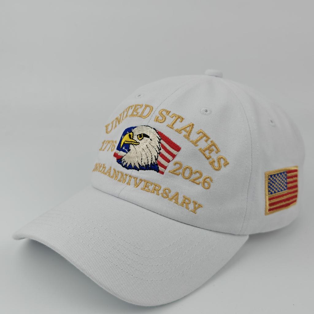 250th Anniversary Embroidery Baseball Cap Independence Day Outdoor Sunshade Hat Fashion Casual Trucker Cap