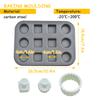6/12Cups Cake Mold Mini Egg Tart Bread Burger Muffin Cupcake Mold For Household DIY Dessert Baking Pan Oven Trays Cake Tools