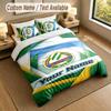 3Pcs Bedding Set Custom Name Text, 1 Sheet 2 Pillowcases Home Bed DecorRapid Wien FC