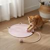 Round Cat Scratch Mat LowShed Scratching Pad for Indoor Cats, Kittens Pink 35CM