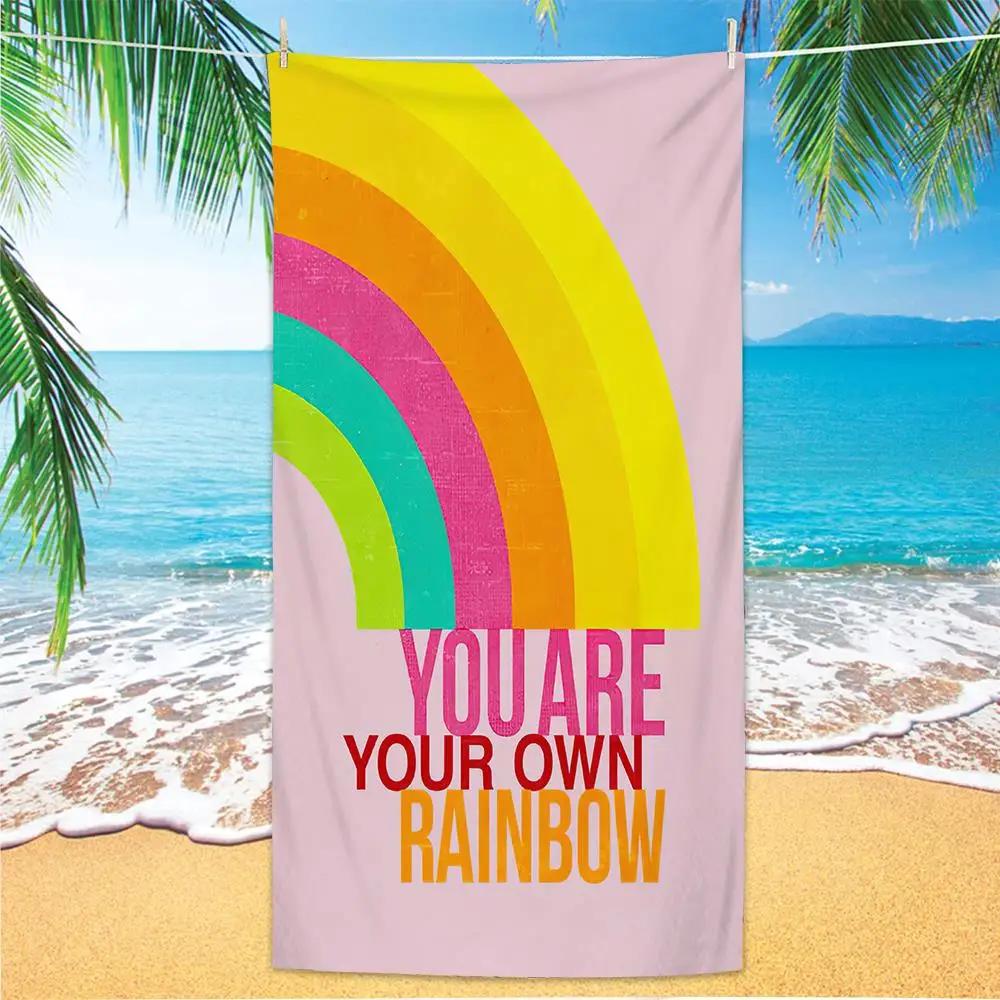 Summer Fun Print Beach Towel - Soft Absorbent Towel for Vacation Lovers,Vibrant and Stylish Designs for Everyday Use and Comfort