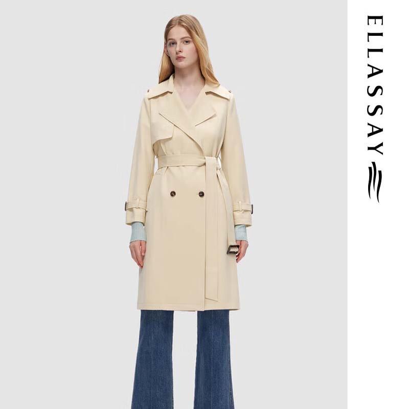 ELLASSAY Classic Trench Coat for Women
