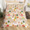 Christmas-themed Down Comforter Set Bedding Set 3-piece Duvet Cover Set