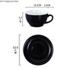 250ml Coffee Cup and Saucer Solid Color Ceramic Mug Milk Tea Cups Afternoon Tea Cup Milk Mugs Water Cups Tea Mug Coffee Mugs