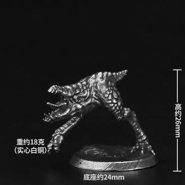 

White Copper Mantis Monster Soldier Model Toy Tabletop Game Chess Piece Miniature Figurine Home Decor Collectible Gift for Adult