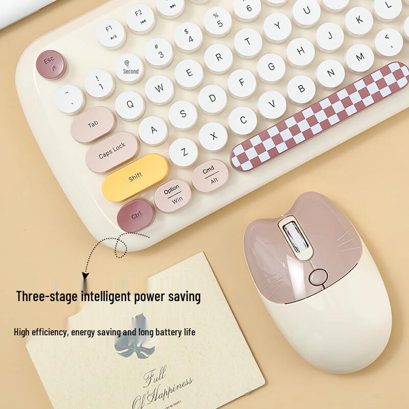 GEEZER Wireless Retro Punk Keyboard and Mouse Set