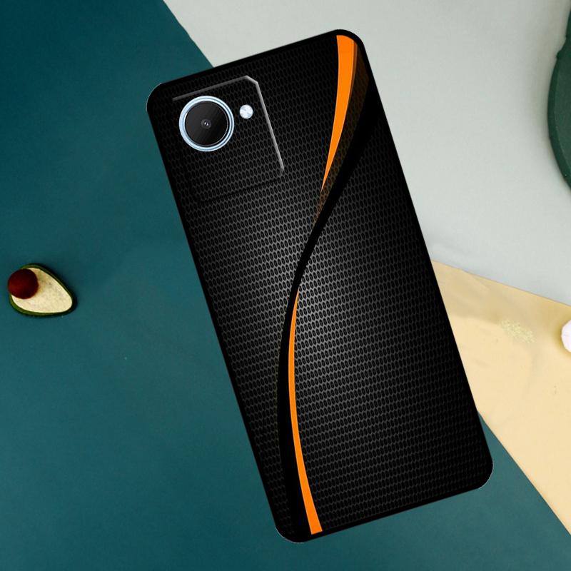 Car Carbon Fibre Pattern For Realme C67 C53 C55 C75 C71 C61 C33 C63 C51 C65 11 12 13 14 15 Pro Plus GT6 GT7 Pro Case