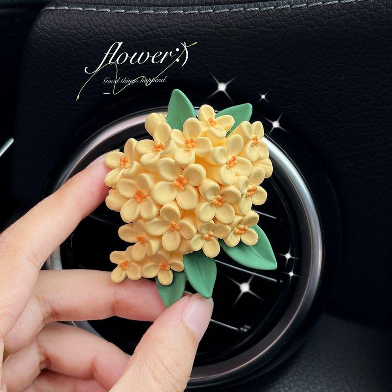 Autumn Osmanthus Lucky Star Car Fragrance Diffuser Stone Car Air Conditioner Vent Decoration Girls' Car Interior Accessories