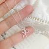 Cute Bow Necklace, Female Personality, Light Luxury, Small and Popular Design, High Sense Collar Chain