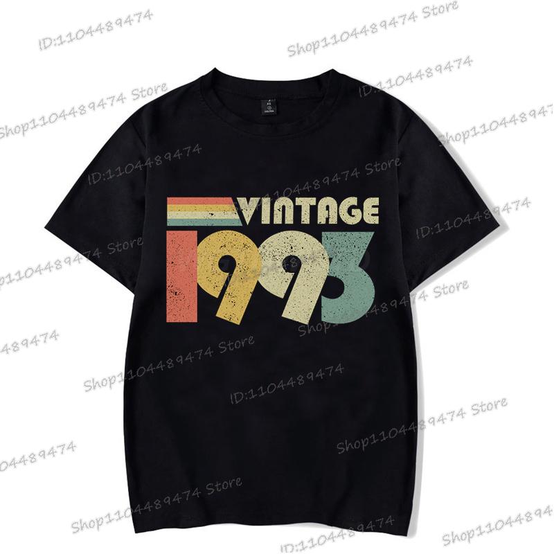 Summer Printed Vintage 1995 T Shirt Men Women Fashion 1990-1999 Design Streetwear Short Sleeve Birthday Year Harajuku Tshirts