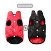 Waterproof Warm Dog Clothes For Small Medium Dogs Cat Reversible Winter Pet Jacket Padded Vest Lightweight Puppy Coat Costume