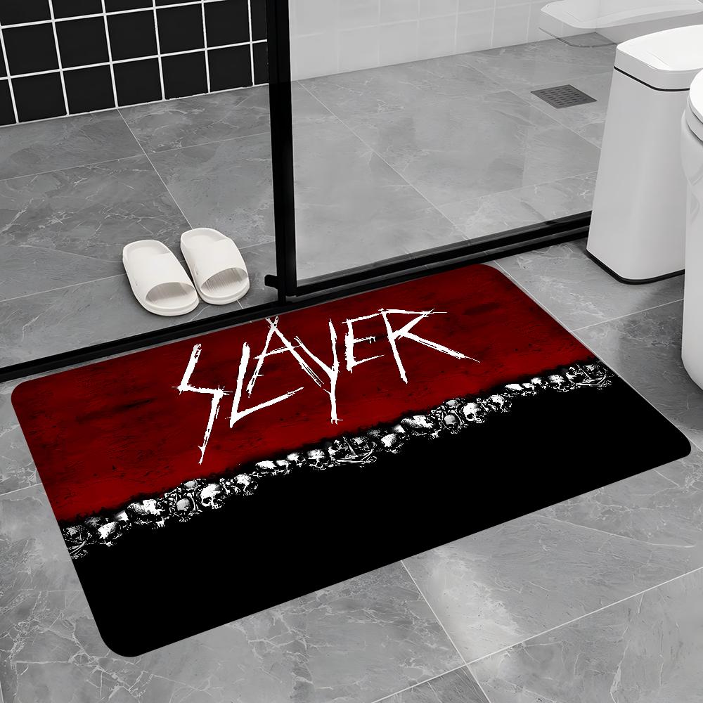 S-Slayer Heavy Metal Band Music Bath Mat Nordic Style Home Doormat Bathroom-Toilet Mats Bedroom Welcome Doormat