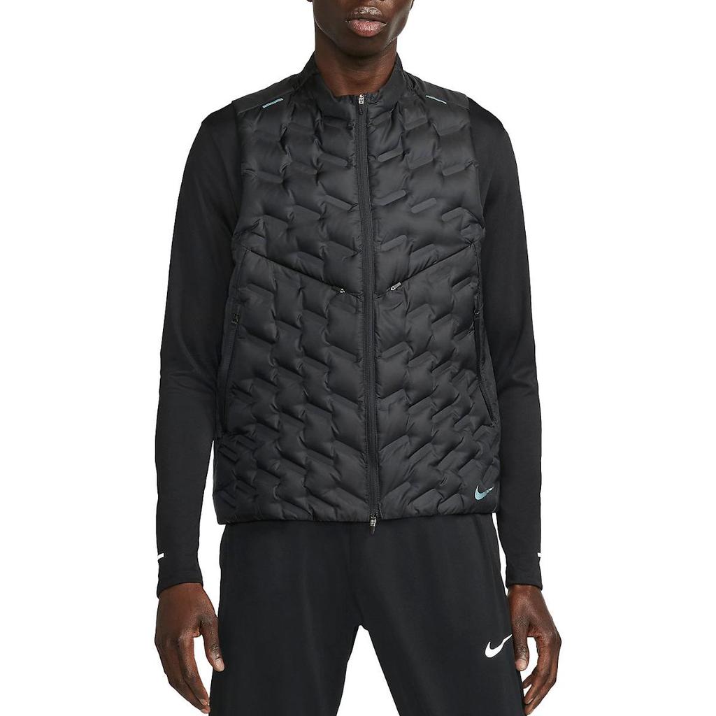 Nike Solid Color Zipper Sleeveless Vest Men Tops Black DD5695-010