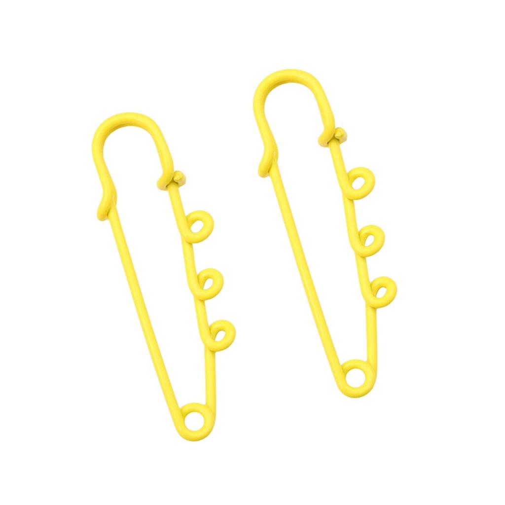 2/5 stk Fargerik 3-hulls Pins Brosje for DIY-laging Dekorasjoner Klær Fikseringsrekvisitter Tilbehør