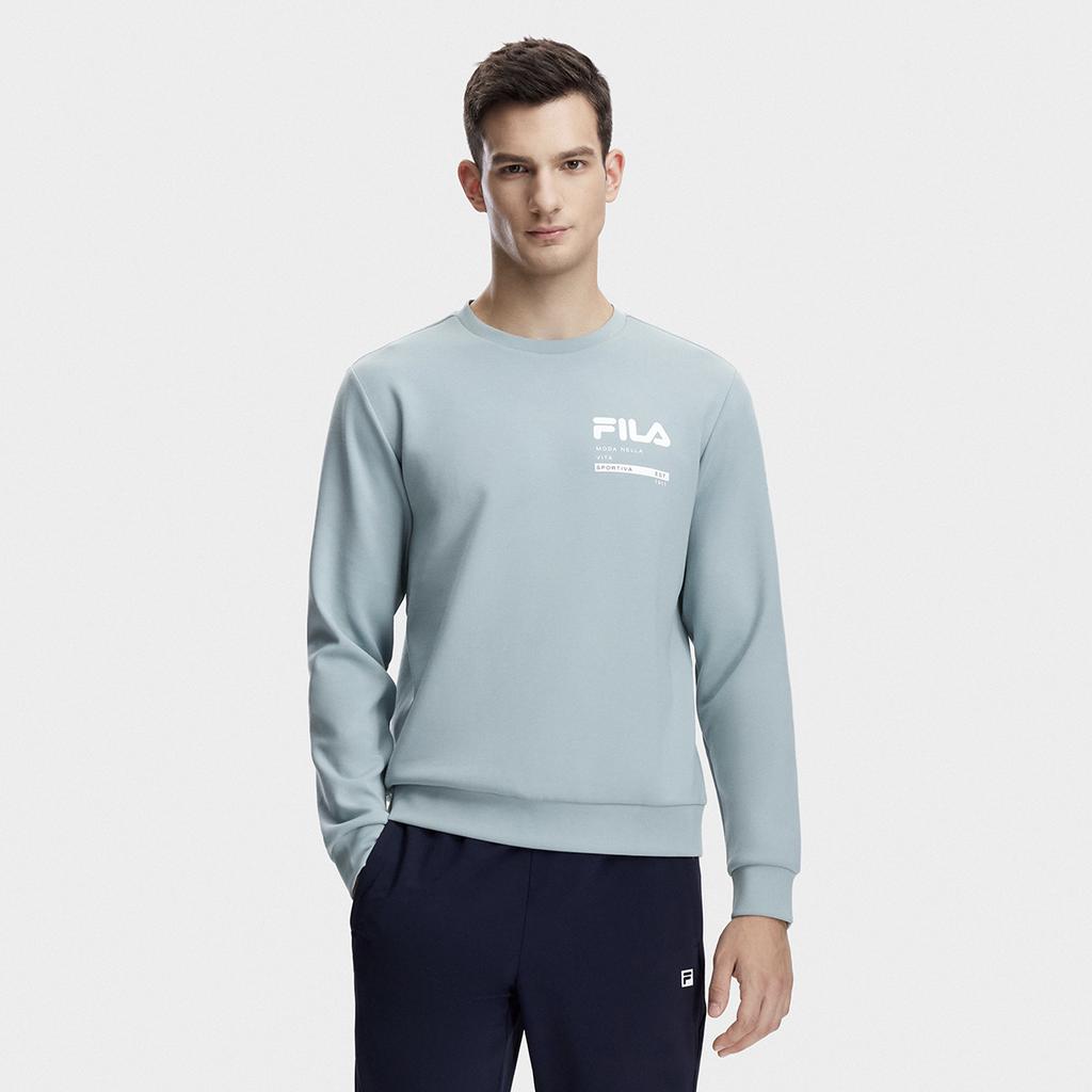 New FILA Sweatshirt Men's Blue Gray A11M341204FBU