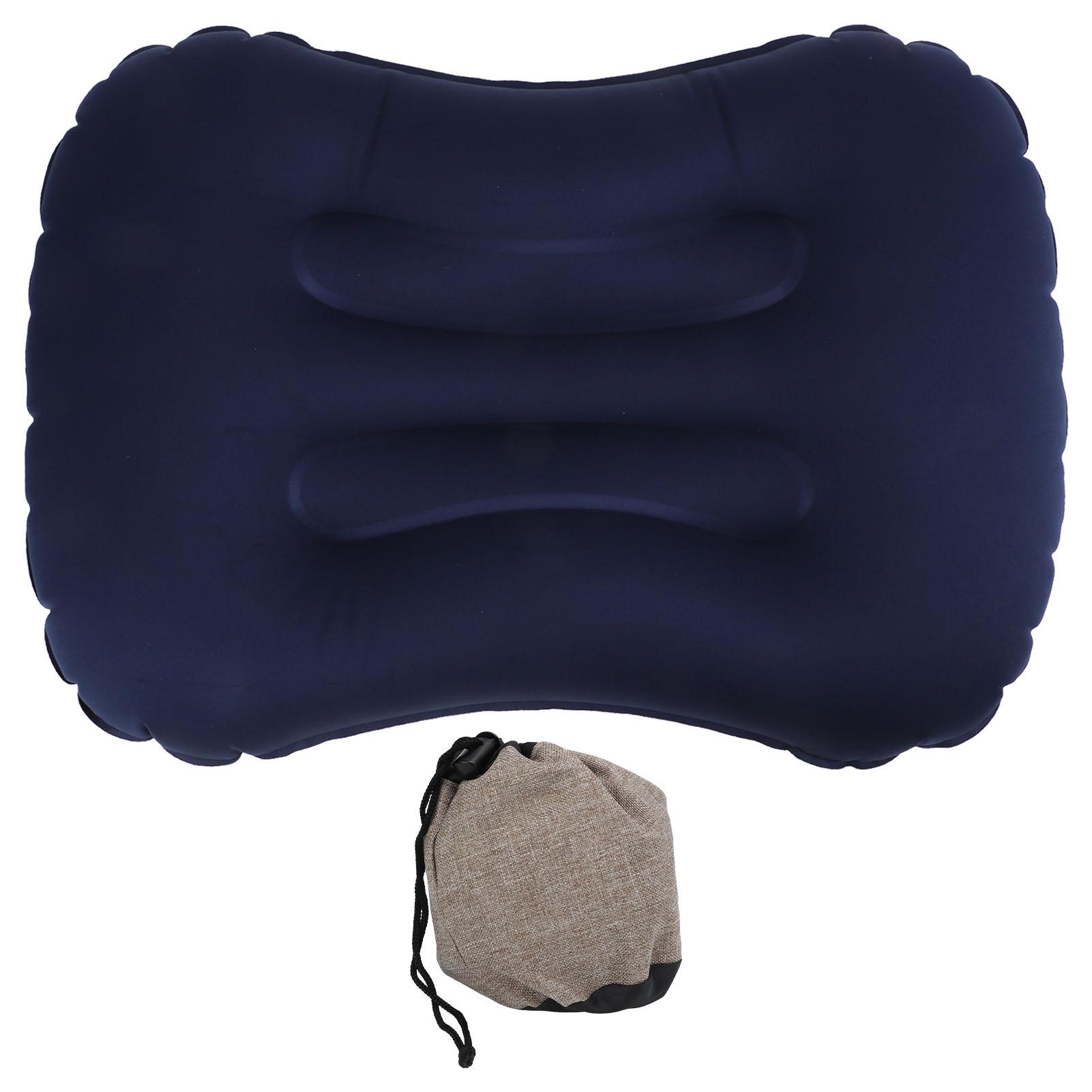 

Inflatable Pillow Waist Back Cushion Auto Inflation Foldable for Travel Sleeping