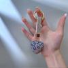 Fashion Rhinestone Heart Keychain Pendant Lovely Hanging Decorations Keyring Charm for Purse Bag Backpack Handbag