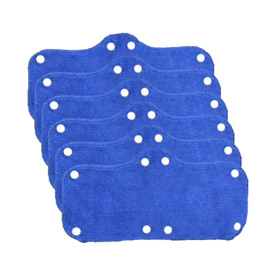 6Pcs/Set Good Absorption Sweatband Reusable Polyester Skin-friendly Fine Texture Helmet Sweat Strap