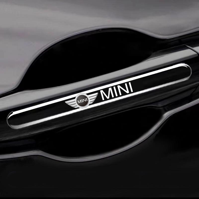 4Pcs Car Door Handle Protector Sticker Auto Styling For BMW Mini Cooper F54 F55 F56 R56 R60 SONE Roadster Clubman Coupe