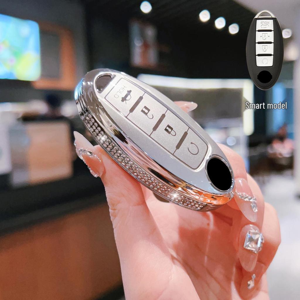 Nissan Sylphy Key Case: Fits Qashqai, Teana, X-Trail, Tiida, 14th Gen Classic Sylphy. Full Coverage Shell.