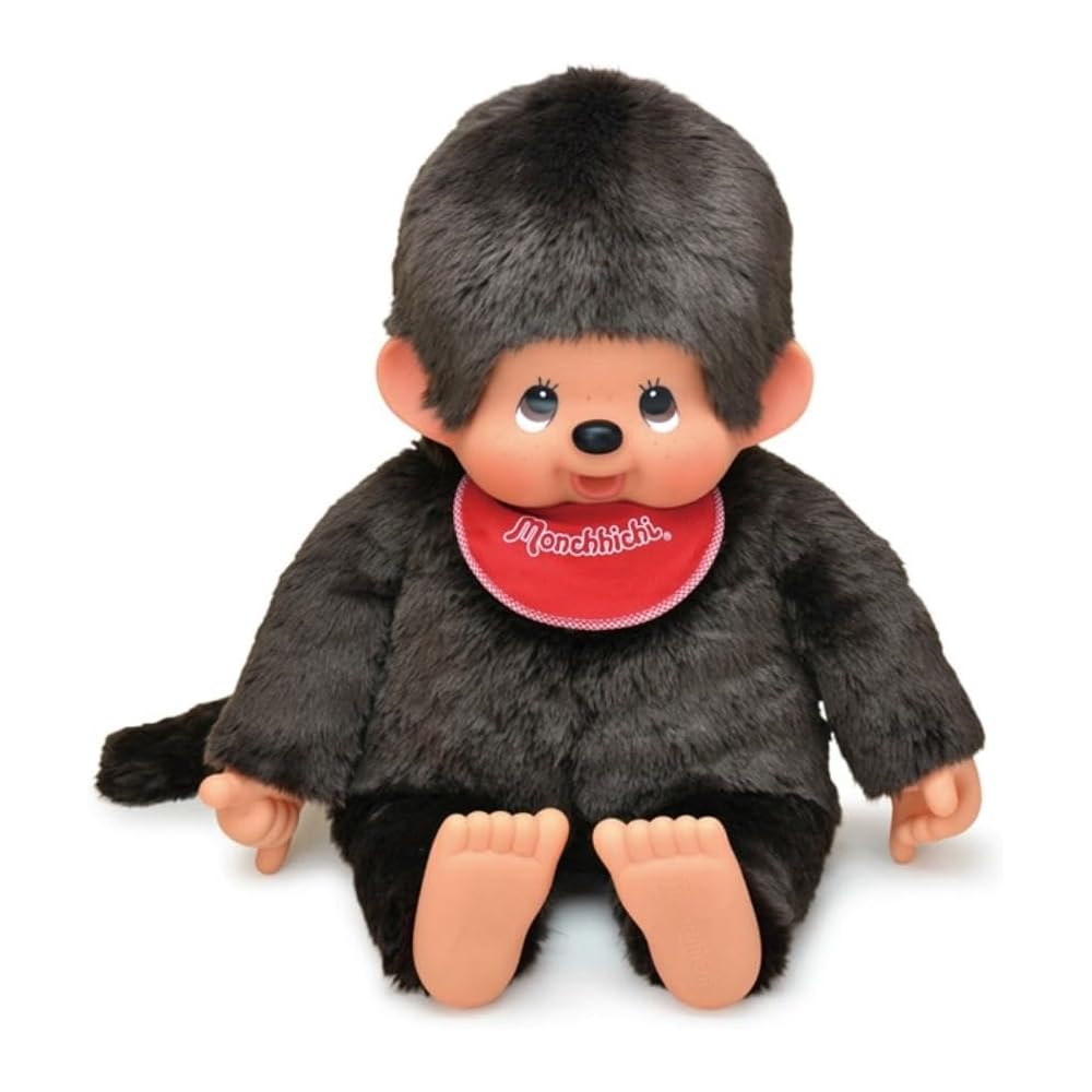 Sekiguchi Monchhichi Premium Standard 2L Brown Plush Toy for Boys 73x55x23cm
