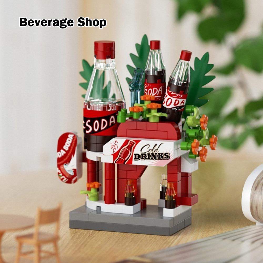 

Mini Mini Shop Blocks Micro Blocks Street View Blocks New City Building Blocks Children Play Beverage Shop