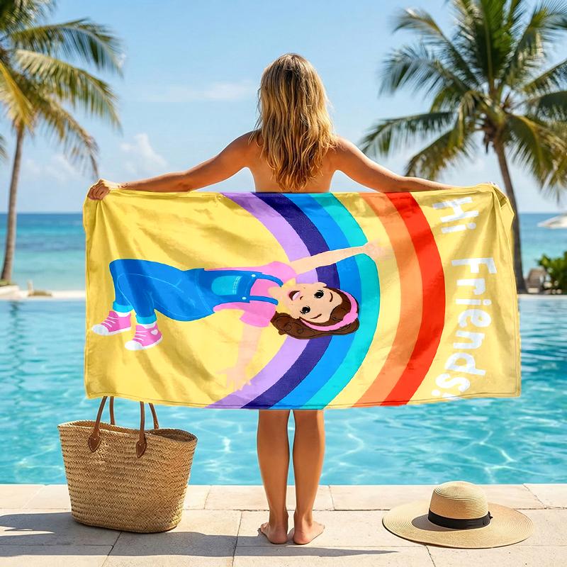 Ms Rachel Fashion Beach Towel: Ideal for Summer Adventures Soft, absorbent and quick drying suitable for swimming and bathing