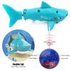 Tipmant Cute RC Shark Mini Radio Control Fish Boat Submersible Electric Animal Toy Pool Aquarium Kids Birthday Gift (Blue)
