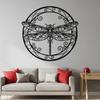 Large Metal Dragonfly Wall Art, Intricate Garden Sculpture, Nature Insect Decor for Outdoor, Big Hanging Sign, Gift for Nature Lover