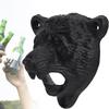 WTEMPO 1PC Retro Iron Bear Head Shaped Bottle Opener Home Decorative Handicraft Can Be Installed On The Wall