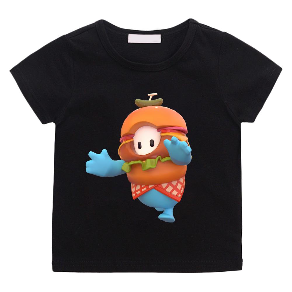 Fall Guys New Style Cartoon T-Shirt High Quality 100% Cotton Casual Trend Soft T-shirt Boys/girl Kawaii Round Neck Camisetas Anime T-shirt Summer Tops