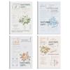 Plant Flower PVC Cover A5 Notebook - Student/Office Thickened Fresh Design Diary