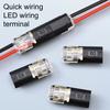 10/20/30/50Pcs Wire Plug-in Connector with Locking Buckle Low Voltage Wire Quick Connector Quick-Clip Fasteners Multi-Purpose Snap-On Blocks