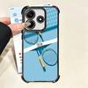 Badminton Sport Plating Phone Case For Xiaomi Poco X5 X6 X7 X8 Pro Max F8 Ultra F7 M8 M7 M5S Redmi 15C 15 14C 13C 13 X3 12C F6