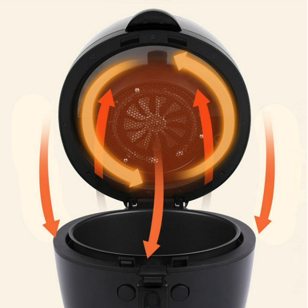 8L 1500W Health Fryer Cooker Smart Touch LCD Air Deep Fryer Pizza Oil Free Air Fryer 220V Multi Function Smart Fryer