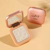LIANGNISHI Highlight Powder 02 Nude Pink 4 Shades Matte & Pearl Glow Fine Glitter Face Highlighter Contour Shading Makeup Palette Beginner