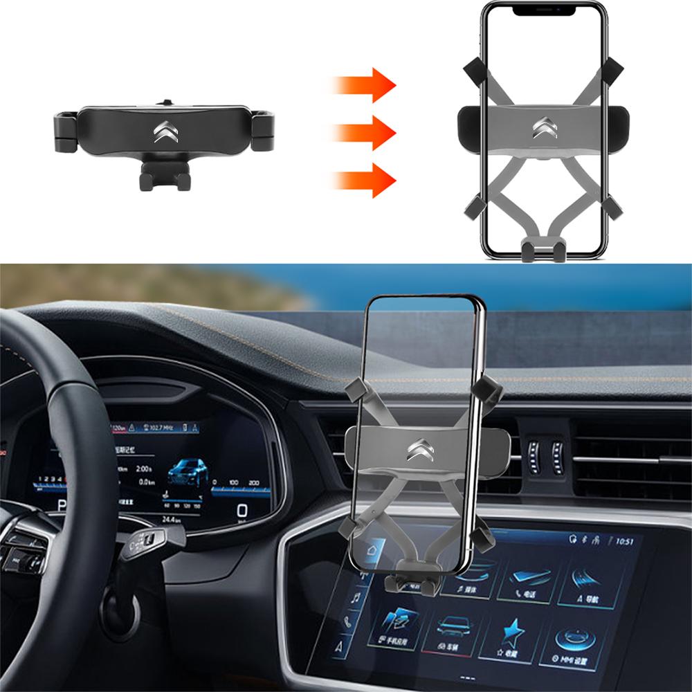 ABS Auto Handyhalter Faltbar Lüftungsschlitz Halter Zubehör Für Citroen C1 C2 C3 C4 C4L C5 C6 C7 C8 C-ELYSEE Berlingo Xsara