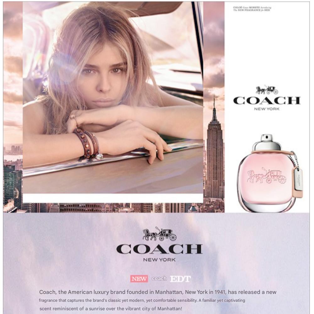 Coach Eau de Toilette, 30ml, 1 bottle