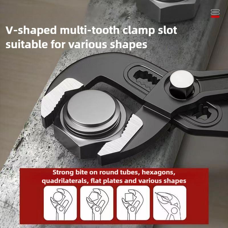 High Quality Quick Adjustable Water Pipe Pliers Household Use Tower Pincer 12inch Multifunctional Soft Grip Water Pump Pliers