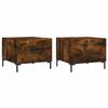 VidaXL Coffee Tables 2 Pcs Smoked Oak 50x50x40 Cm Engineered Wood 829407