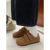 Winter new velvet casual shoes women's Velcro ugly cute cotton shoes 31241