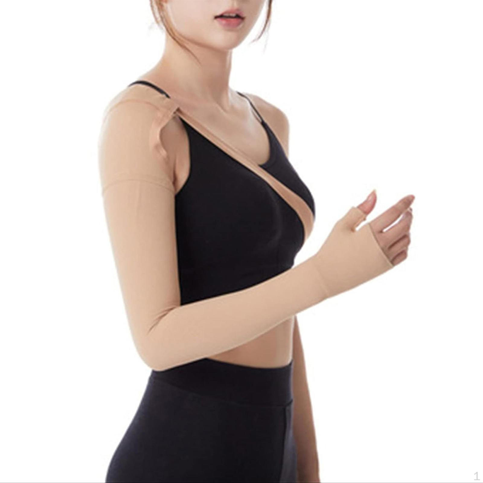 

Компрессионный рукав для руки из полиуретана с перчаткой, удобная защита для руки XL_right