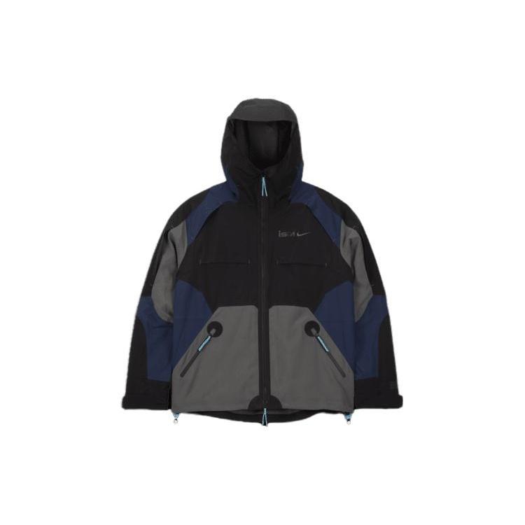 Nike ISPA Jacket Black Midnight Navy Iron Grey Men s FB2370-010 M