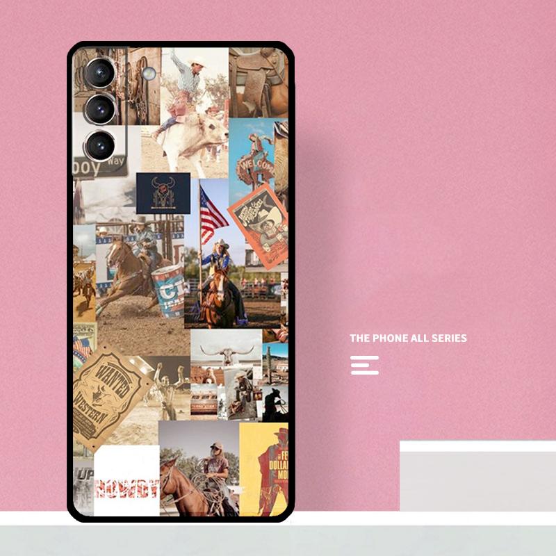 Cowboy Howdy Western Ranch Boho Phone Case For Samsung Galaxy S24 S26 Ultra S20 S21 S22 S23 S25 Plus S10 S25 FE Cover Coque